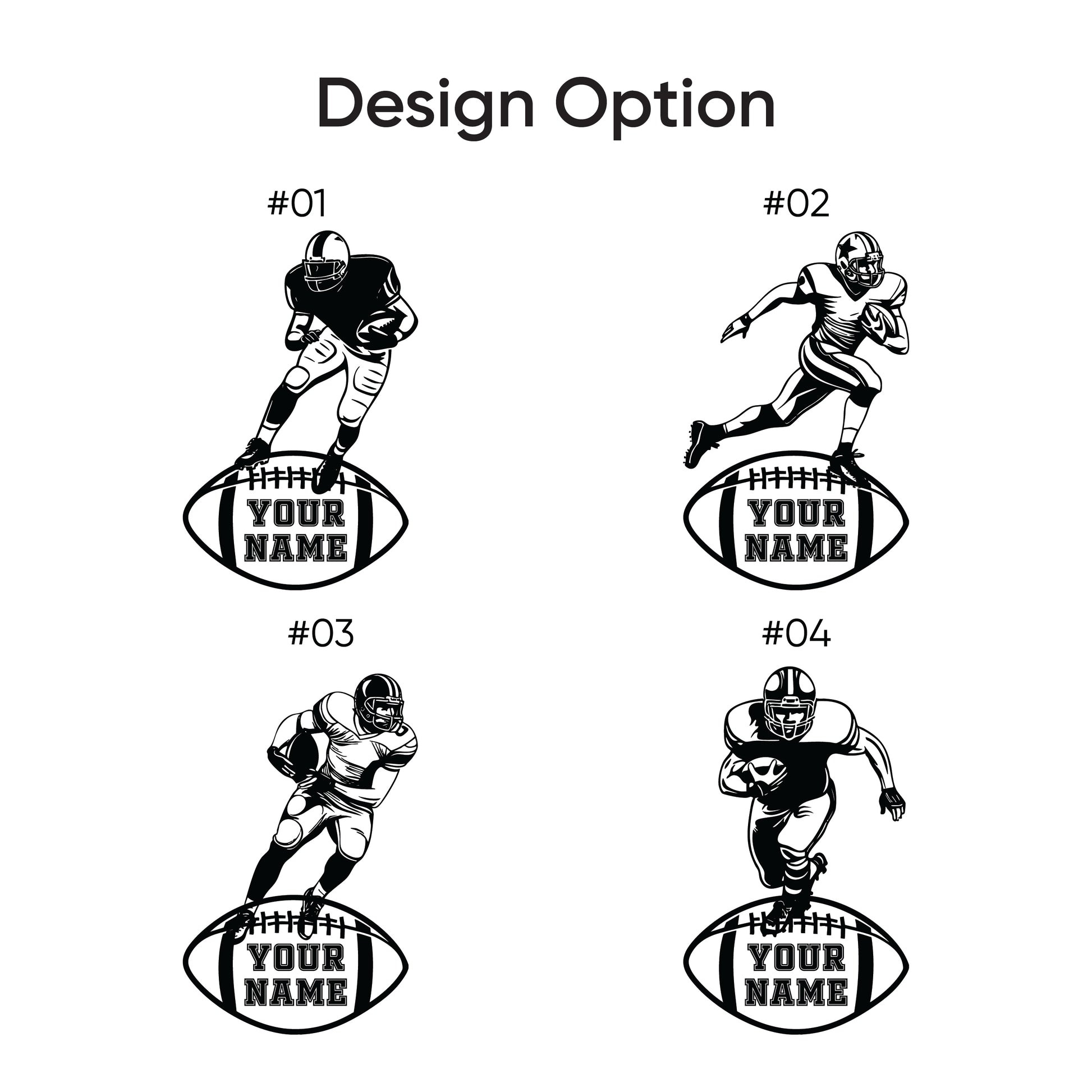 Aeluxlas Personalized Football Player LED Gift, LED Night Light Room Decor, Kids Football Led Room Night Light Lamp