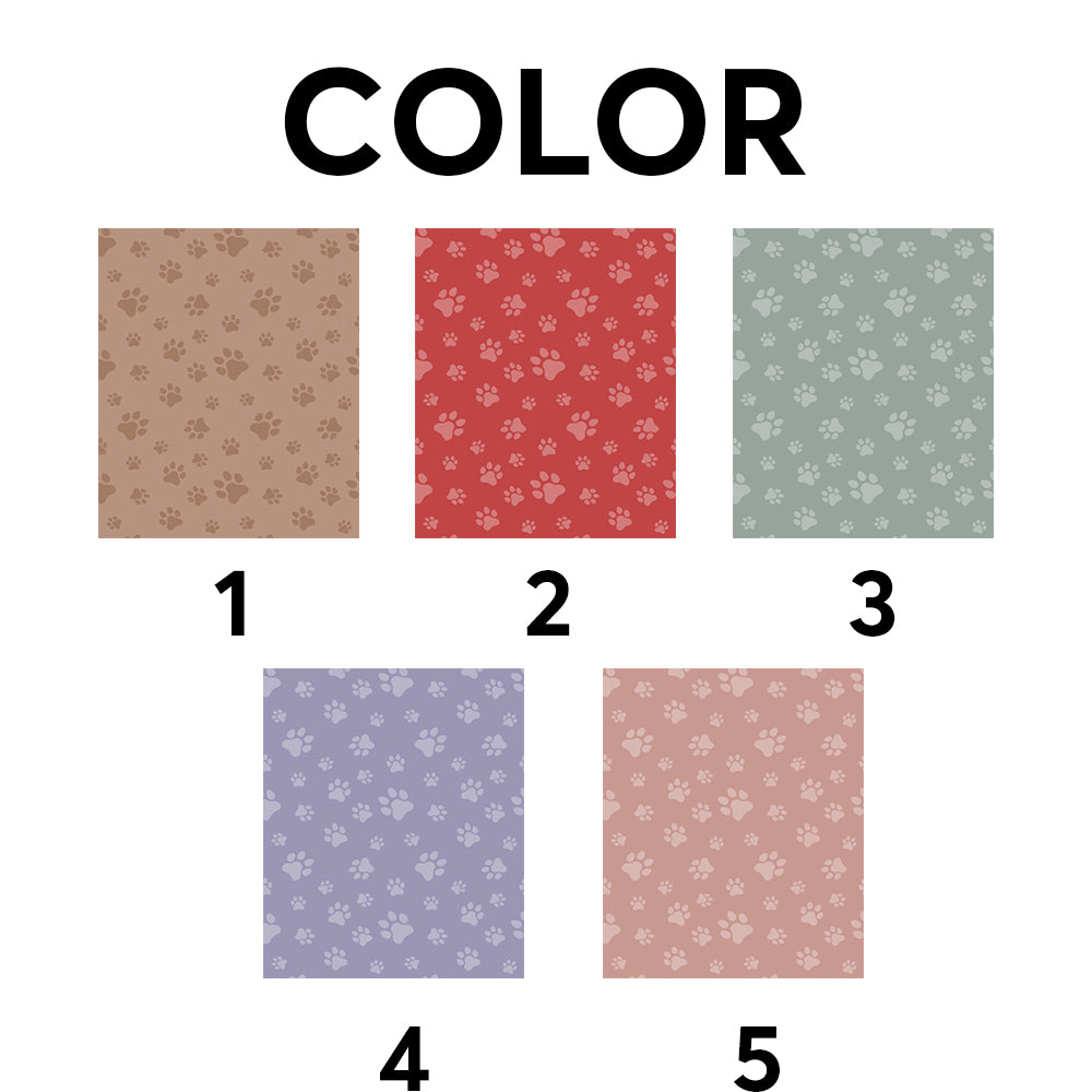 Custom Photo Pet Dog Cat Mug – Personalized Pet Face with Paw Pattern Style 3 TH99