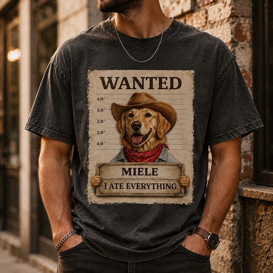 Custom Photo Dog Unisex Wash T-Shirt, Personalized Pet Lover Gift | Gift For Dog Lovers