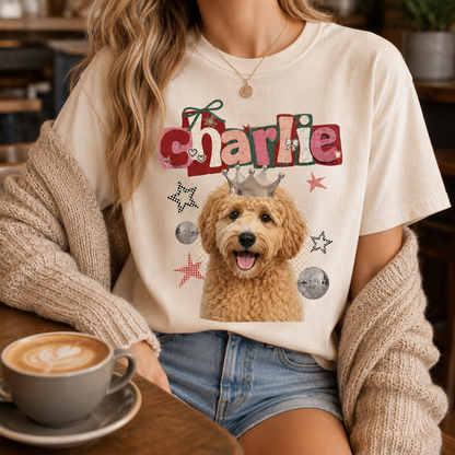 Custom Photo Dog Unisex Wash T-Shirt, Personalized Pet Lover Gift | Gift For Dog Lovers