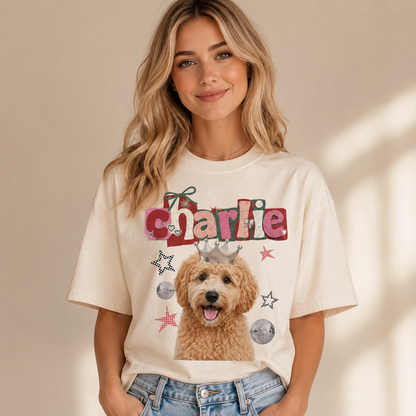 Custom Photo Dog Unisex Wash T-Shirt, Personalized Pet Lover Gift | Gift For Dog Lovers