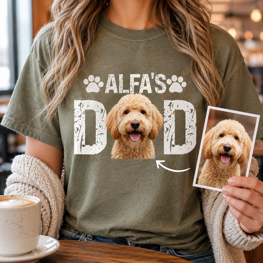Custom Photo Dog Unisex Wash T-Shirt, Personalized Pet Lover Gift | Gift For Dog Lovers