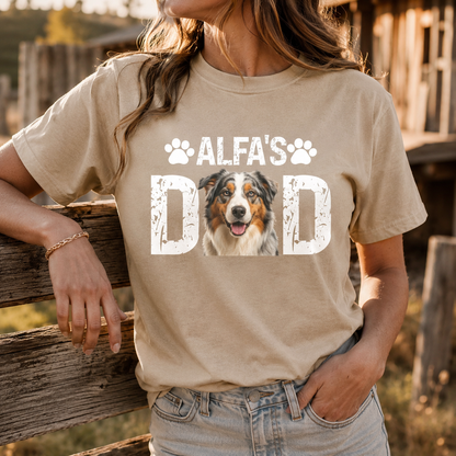 Custom Photo Dog Unisex Wash T-Shirt, Personalized Pet Lover Gift | Gift For Dog Lovers