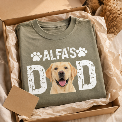 Custom Photo Dog Unisex Wash T-Shirt, Personalized Pet Lover Gift | Gift For Dog Lovers
