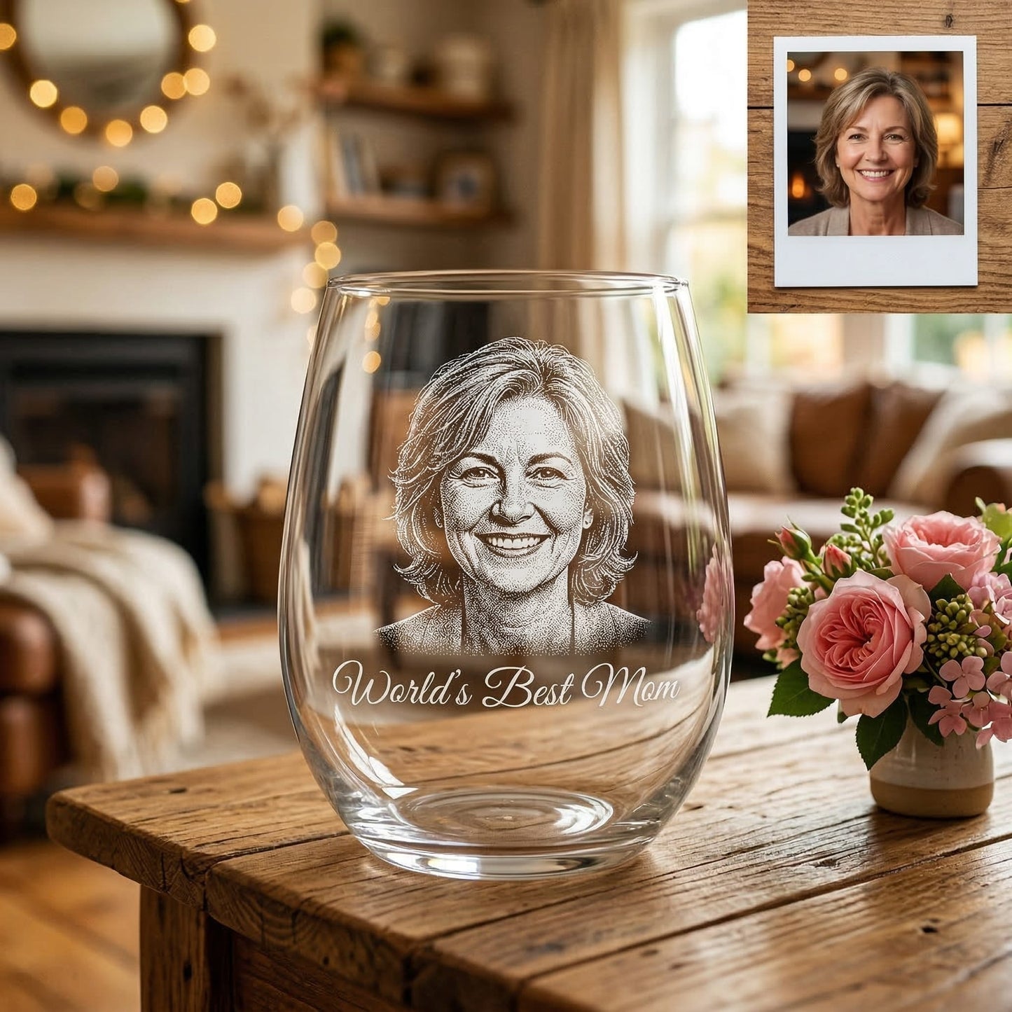 Custom World's Best Mom Wine Glass | Mom Wine Glass | Gift For Mom | Mother's Day Gifts