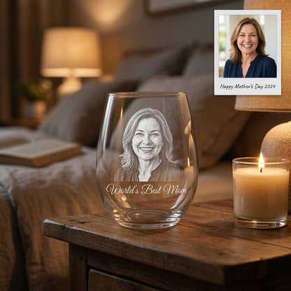 Custom World's Best Mom Wine Glass | Mom Wine Glass | Gift For Mom | Mother's Day Gifts