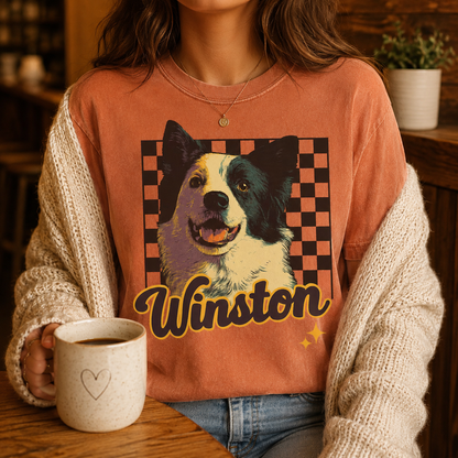 Custom Photo Dog Unisex Wash T-Shirt, Personalized Pet Lover Gift | Gift For Dog Lovers