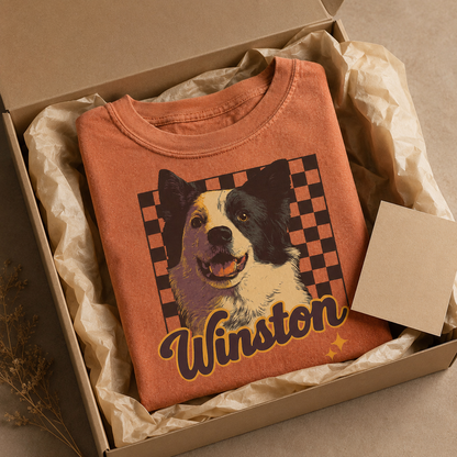 Custom Photo Dog Unisex Wash T-Shirt, Personalized Pet Lover Gift | Gift For Dog Lovers