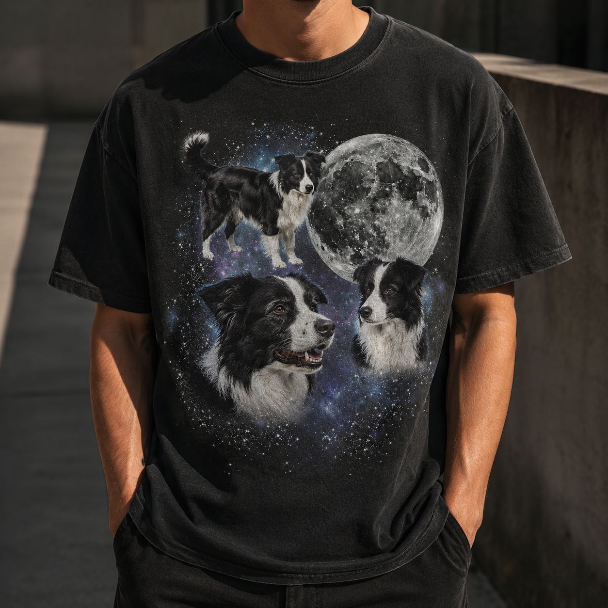 Custom Photo Dog Unisex Wash T-Shirt, Personalized Pet Lover Gift | Gift For Dog Lovers