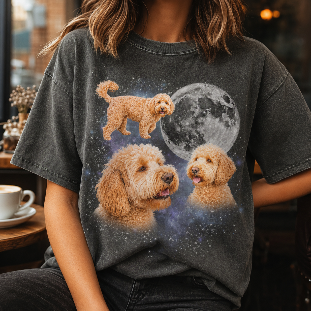 Custom Photo Dog Unisex Wash T-Shirt, Personalized Pet Lover Gift | Gift For Dog Lovers