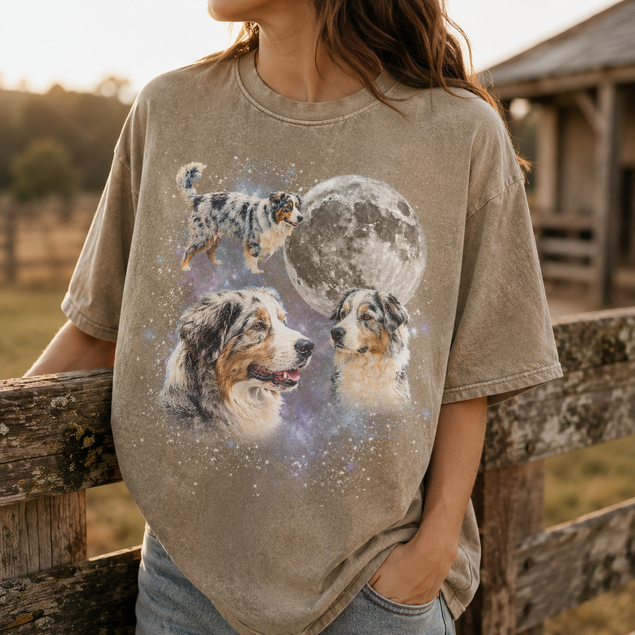 Custom Photo Dog Unisex Wash T-Shirt, Personalized Pet Lover Gift | Gift For Dog Lovers