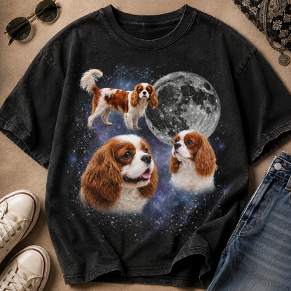 Custom Photo Dog Unisex Wash T-Shirt, Personalized Pet Lover Gift | Gift For Dog Lovers
