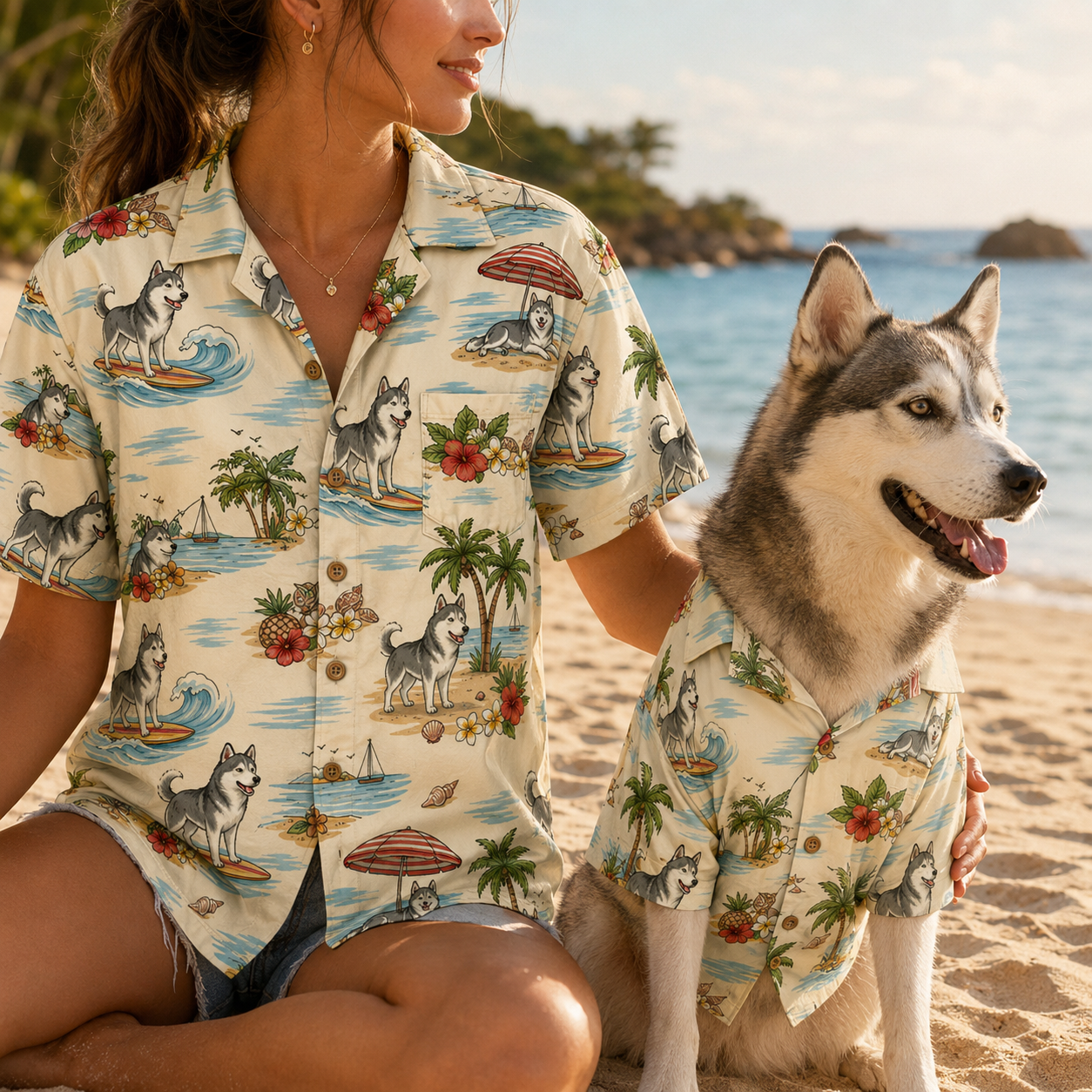 Custom Photo Dog Hawaiian Shirt, Personalized Hawaiian Shirt, Dog Lover Vacation Gift For Dog