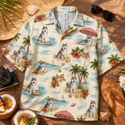 Custom Photo Dog Hawaiian Shirt, Personalized Hawaiian Shirt, Dog Lover Vacation Gift For Dog