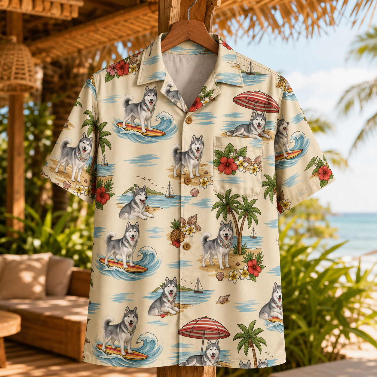 Custom Photo Dog Hawaiian Shirt, Personalized Hawaiian Shirt, Dog Lover Vacation Gift For Dog