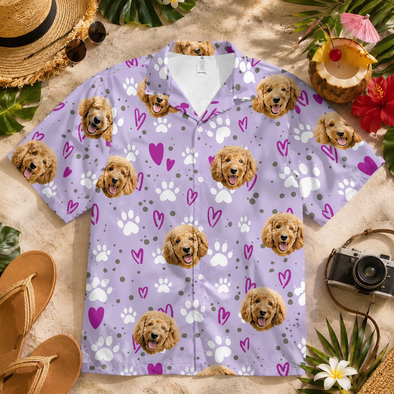 Custom Photo Dog Hawaiian Shirt, Personalized Hawaiian Shirt, Dog Lover Vacation Gift For Dog