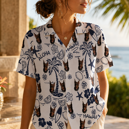 Custom Photo Dog Hawaiian Shirt, Personalized Hawaiian Shirt, Dog Lover Vacation Gift For Dog