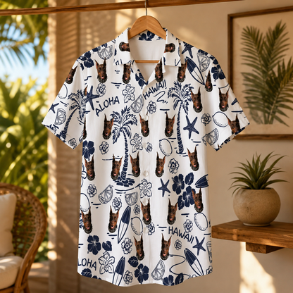 Custom Photo Dog Hawaiian Shirt, Personalized Hawaiian Shirt, Dog Lover Vacation Gift For Dog