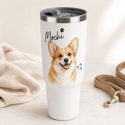Custom Photo Dog 30oz Tumbler | Gift For Dog Lovers | Pet Lover Gifts TOM99