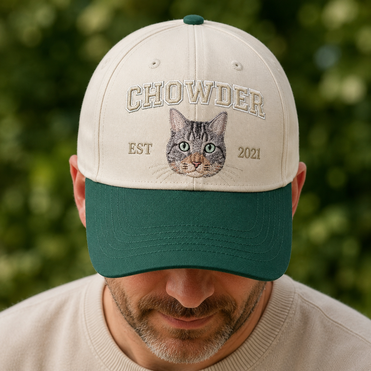 Custom Photo Cat Embroidered Hat | Gift For Cat Lovers Pa99