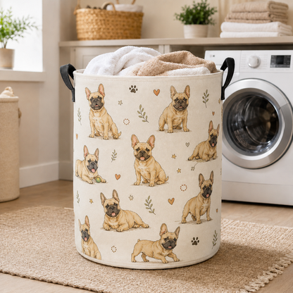 Custom Photo Dog Laundry Basket | Gift For Dog Lovers | Dog Bathroom Decor