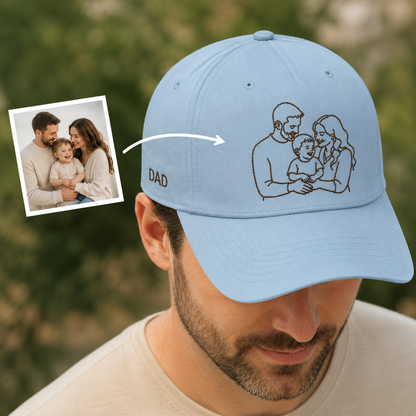 Custom Photo Dad Hat, Personalized Embroidered Cap, Custom Pet Face Hat, Dog Dad Gift, Cat Dad Gift, Father’s Day Gift For Dad THUC99