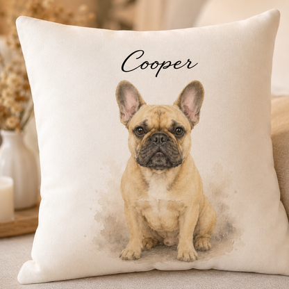 Custom Photo Dog Pillow | Gift For Dog Lovers | Personalized Dog Decor TOM99