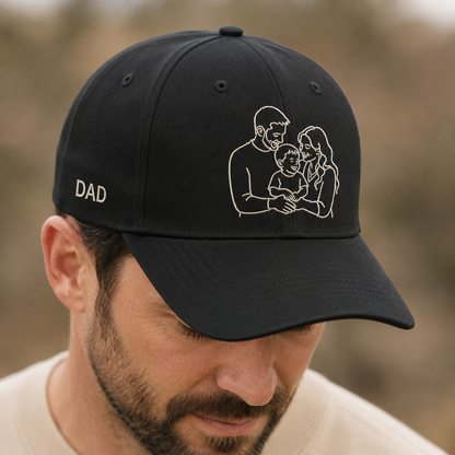 Custom Photo Dad Hat, Personalized Embroidered Cap, Custom Pet Face Hat, Dog Dad Gift, Cat Dad Gift, Father’s Day Gift For Dad THUC99