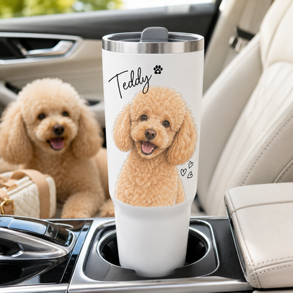 Custom Photo Dog 30oz Tumbler | Gift For Dog Lovers | Pet Lover Gifts TOM99