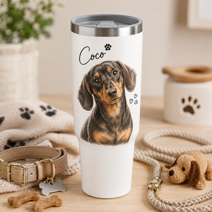 Custom Photo Dog 30oz Tumbler | Gift For Dog Lovers | Pet Lover Gifts TOM99