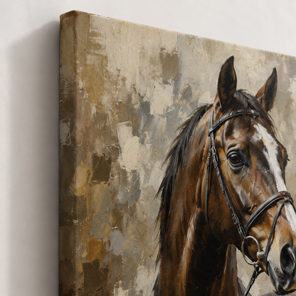 Custom Photo Horse Wall Art Canvas | Personalized Horse Photo Canvas | Gift For Horse Lovers