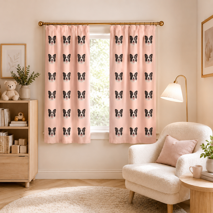 Custom Photo Dog Face Window Curtain | Gift For Dog Lovers