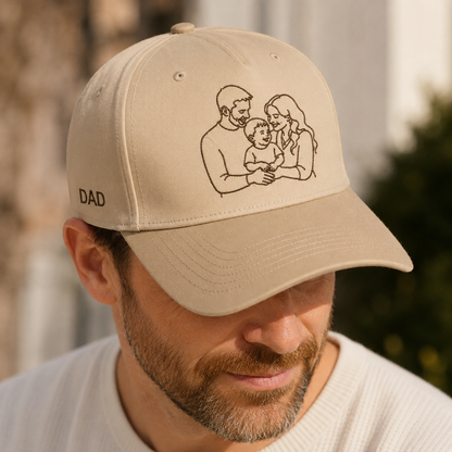 Custom Photo Dad Hat, Personalized Embroidered Cap, Custom Pet Face Hat, Dog Dad Gift, Cat Dad Gift, Father’s Day Gift For Dad THUC99