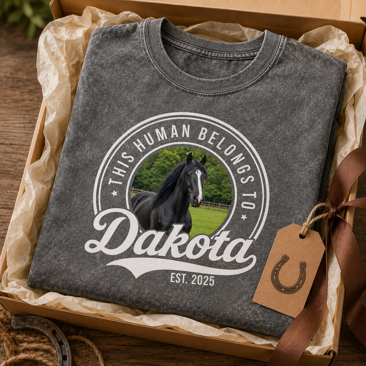 Custom Photo Horse Wash T-Shirt | Personalized Horse Lover Shirt | Gift For Horse Lovers TOM99