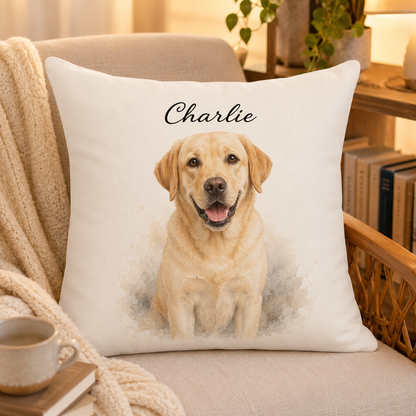 Custom Photo Dog Pillow | Gift For Dog Lovers | Personalized Dog Decor TOM99