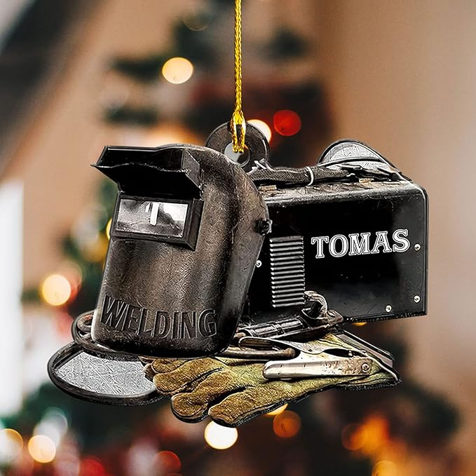 Custom Welder Tool Christmas Ornament