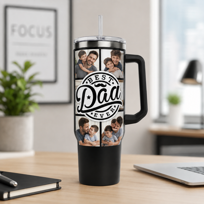 Custom Best Dad Ever 40oz Tumbler, Personalized Dad Tumbler, Father’s Day Gift TOM99