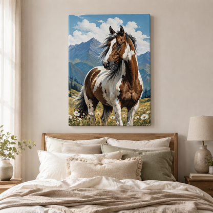 Custom Photo Horse Wall Art Canvas | Personalized Horse Photo Canvas | Gift For Horse Lovers