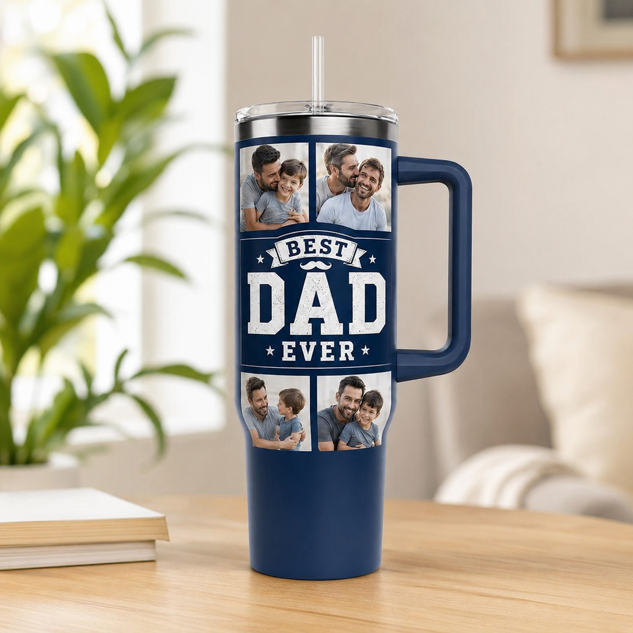 Custom Best Dad Ever 40oz Tumbler, Personalized Dad Tumbler, Father’s Day Gift TOM99