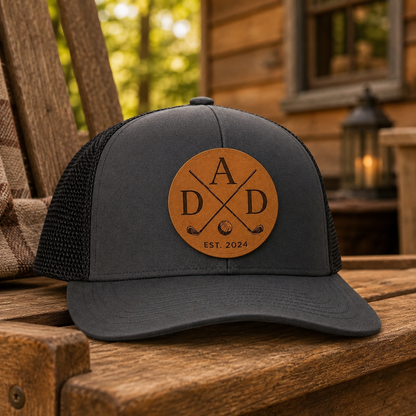 Personalized Dad Golf Trucker Hat | Custom Dad Photo Hat | Father's Day Gift | Gift For Dad | Dad Gifts TOM99
