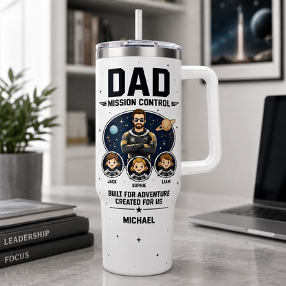 Custom Dad 40oz Tumbler, Personalized Dad Tumbler, Father’s Day Gift TOM99