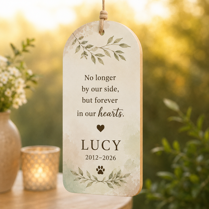 Custom Photo Dog In Our Memories Wind Chime | Personalized Dog Lovers Gifts | Gift For Dog Lovers TOM99