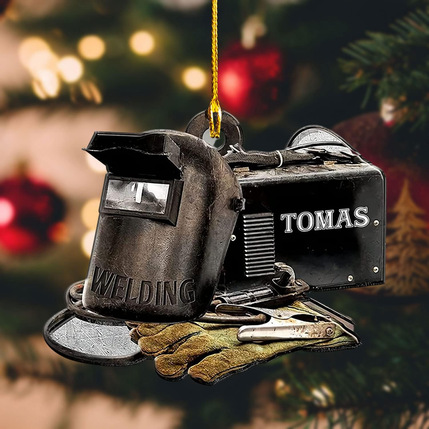 Custom Welder Tool Christmas Ornament