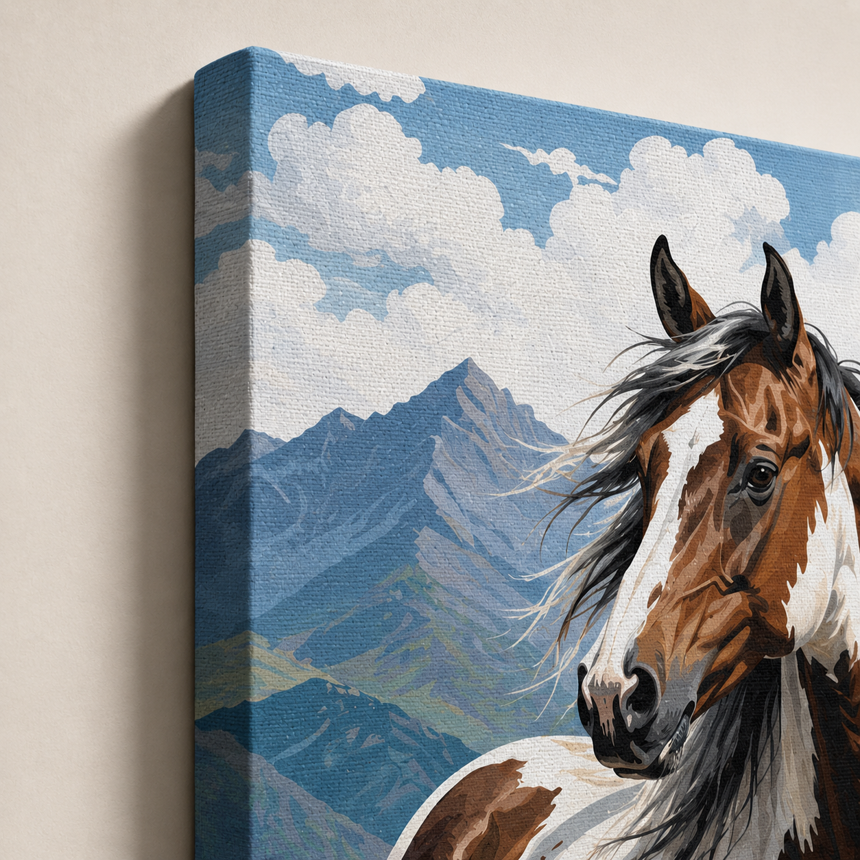 Custom Photo Horse Wall Art Canvas | Personalized Horse Photo Canvas | Gift For Horse Lovers