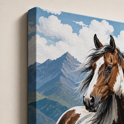 Custom Photo Horse Wall Art Canvas | Personalized Horse Photo Canvas | Gift For Horse Lovers