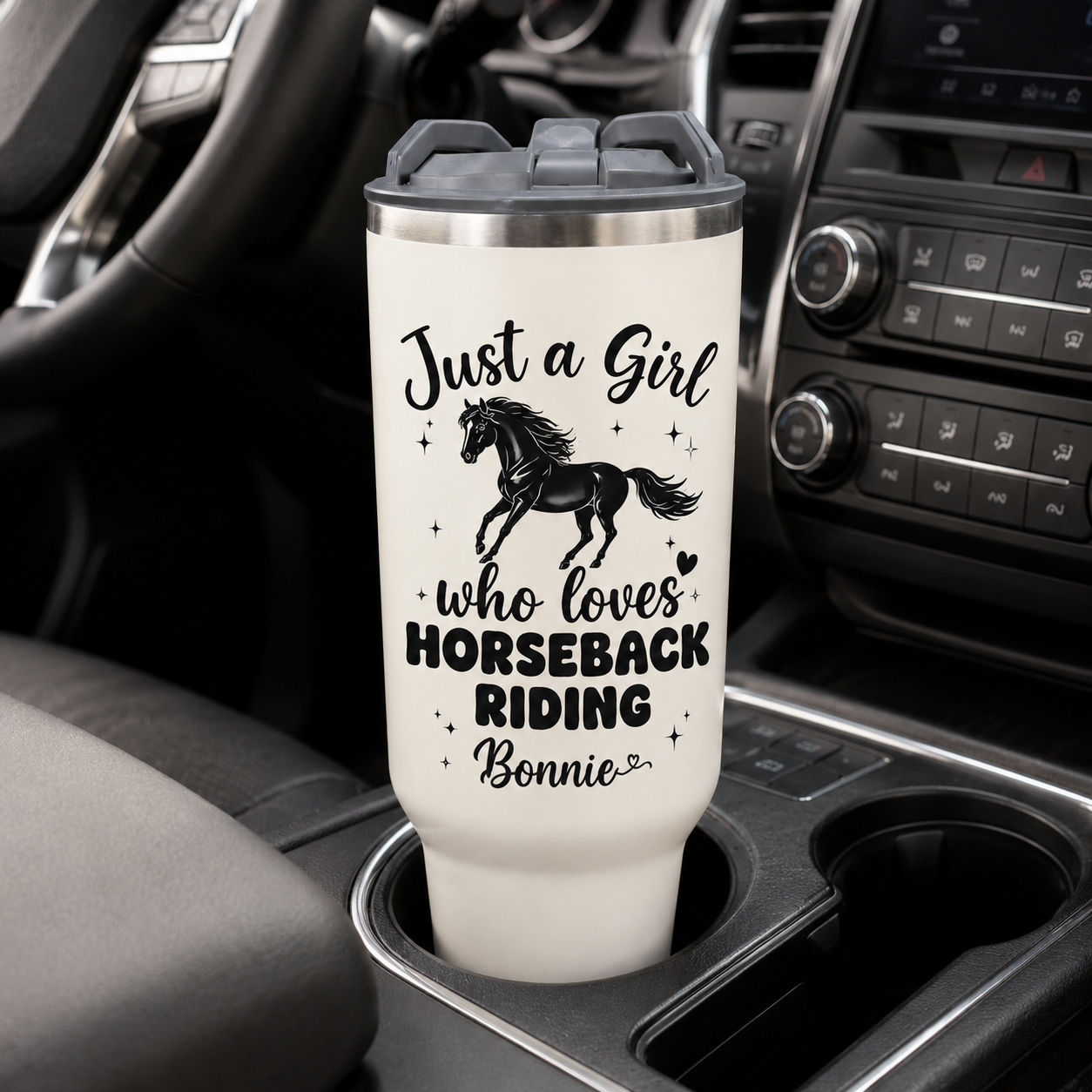 Custom Photo Girl Horse 30oz Tumbler | Gift For Horse Lovers | Pet Lover Gifts