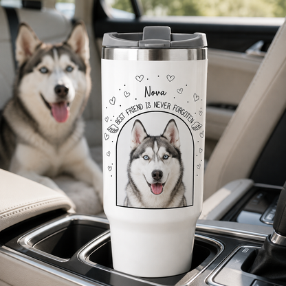 Custom Photo Dog Best Friend 30oz Tumbler | Gift For Dog Lovers | Pet Lover Gifts TOM99