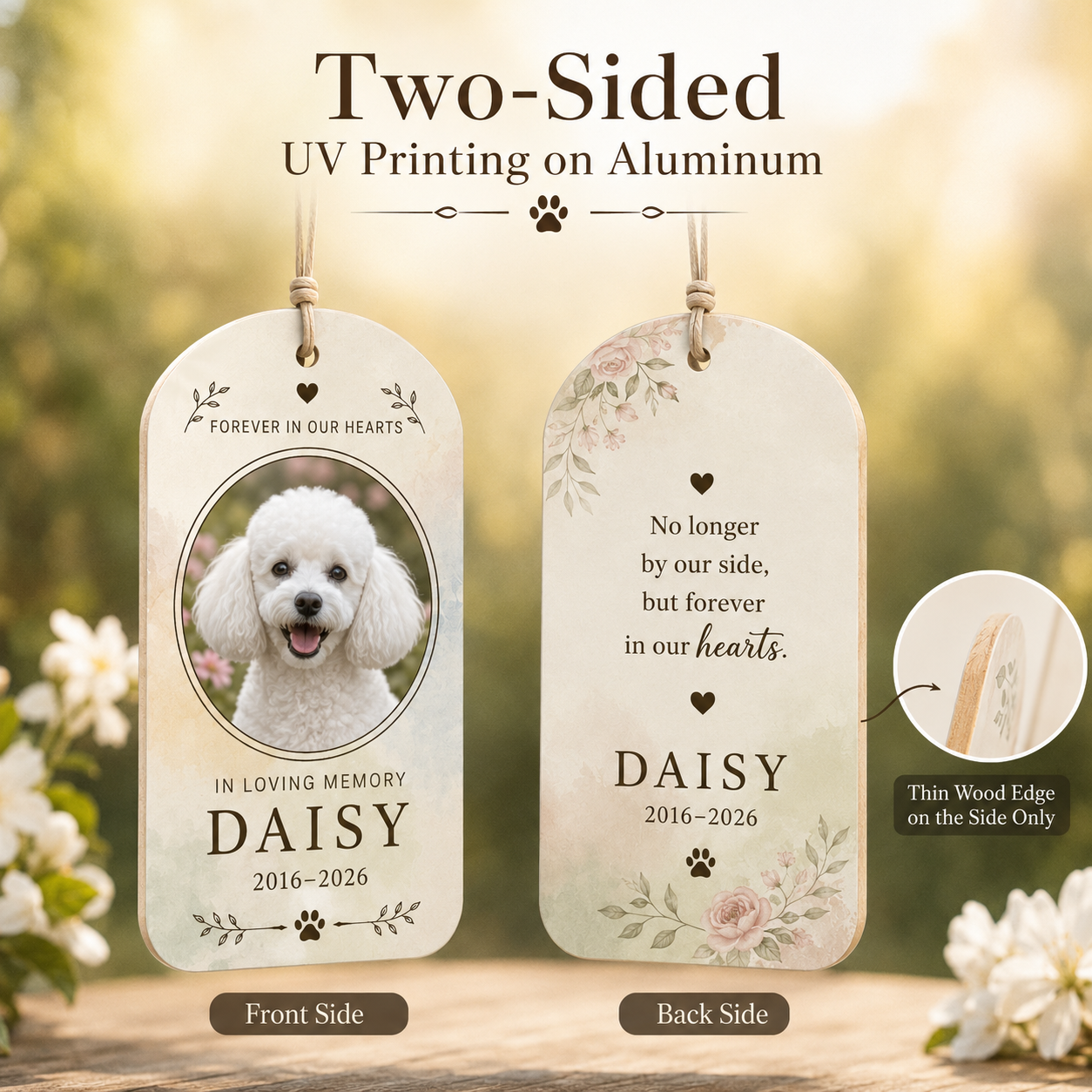 Custom Photo Dog In Our Memories Wind Chime | Personalized Dog Lovers Gifts | Gift For Dog Lovers TOM99