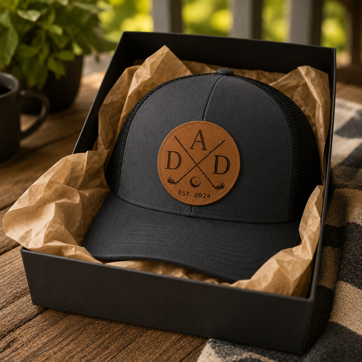 Personalized Dad Golf Trucker Hat | Custom Dad Photo Hat | Father's Day Gift | Gift For Dad | Dad Gifts TOM99