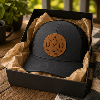 Personalized Dad Golf Trucker Hat | Custom Dad Photo Hat | Father's Day Gift | Gift For Dad | Dad Gifts TOM99